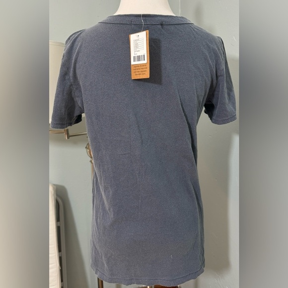 New Urban Outfitters Truly Madly Deeply Navy Blue Cold Shoulder Cut Out Sleeve - Picture 4 of 5